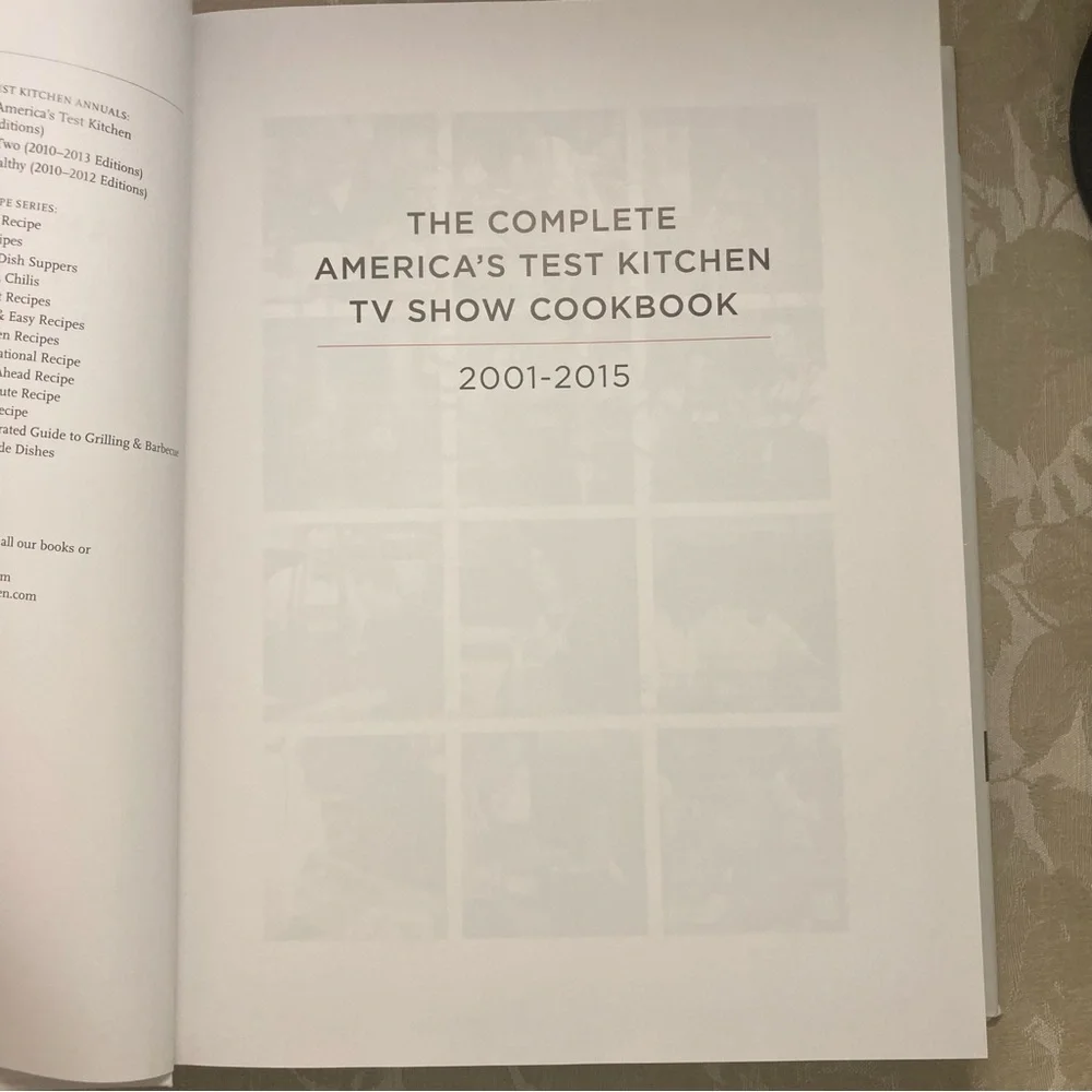 The complete America’s Test kitchen Tv Show Cookbook 2001-2015 15Th Anni Edition